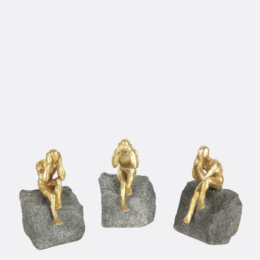 Point To Ponder Trinary Sculpture (Set Of 3)