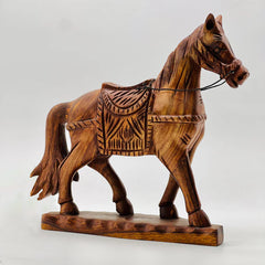 Sheesham Wood Horse Sculpture