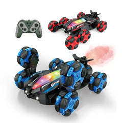 2.4GHz Remote & Watch Control 6 Wheels Stunt Spray Car