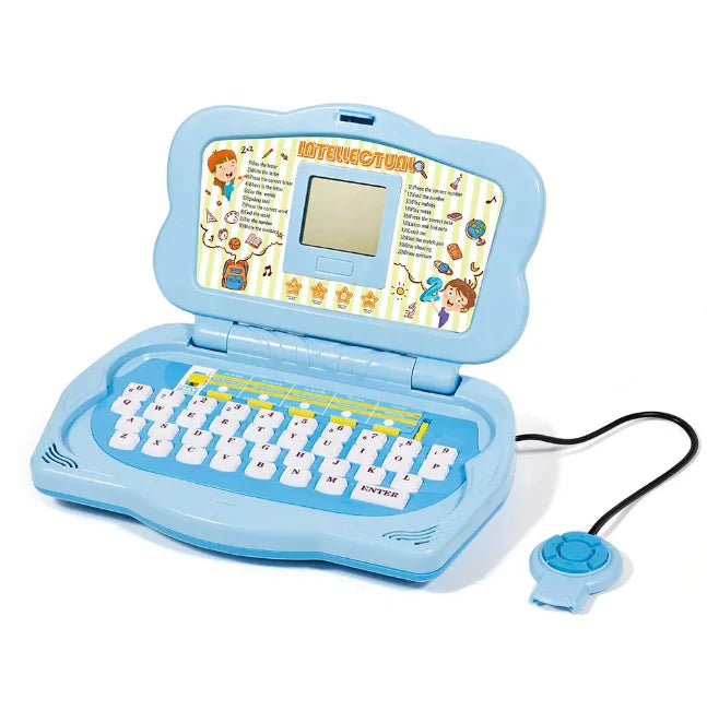 20 Activities Kids Intellectual Mouse Control Laptop - Blue