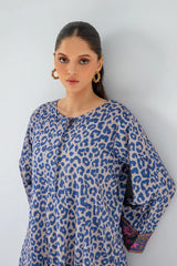 1-PC PRINTED LAWN SHIRT WITH EMBROIDERED PATTI SCNP