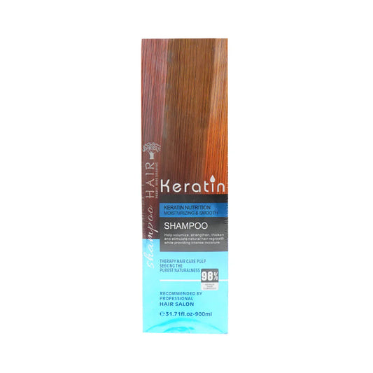 KERATIN CREAMY MOISTURIZING & SMOOTH SHAMPOO 900ML