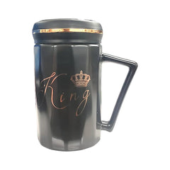 King & Queen Couple Coffee Mugs (Set Of 2)