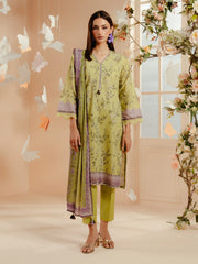 Pret 3Pc Printed Cambric Suit - EWTKP5-81722-3P