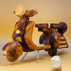 Elegant Wooden Decorative Bike For Table