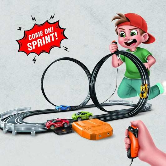 Attractive Slot Track Racing Car Set For Kids