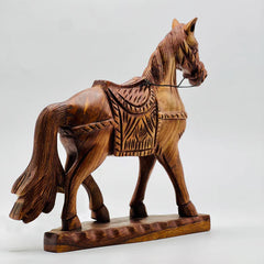 Sheesham Wood Horse Sculpture