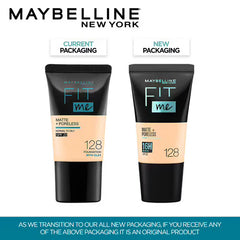 MAYBELLINE FIT ME FDT MAT PORE TUBE 128 WARM NUDE 18ML