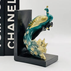 Elegant Peacock Bookend (Set Of 2)