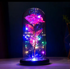 Artificial Fairy LED Dome Rose Decor