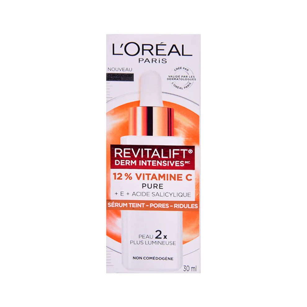 LOREAL 12% PURE VITAMIN C FACE SERUM 30ML