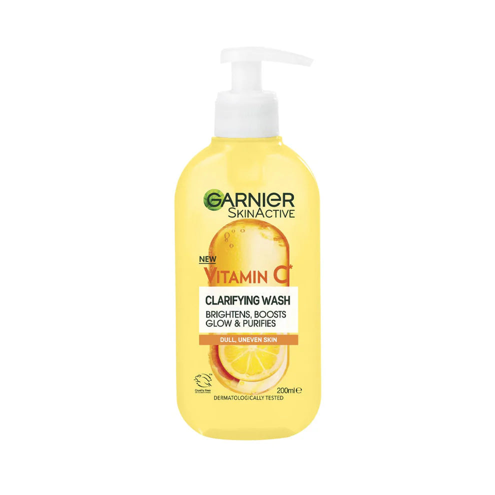 GARNIER VITAMIN C CLARIFYING FACE WASH 200ML