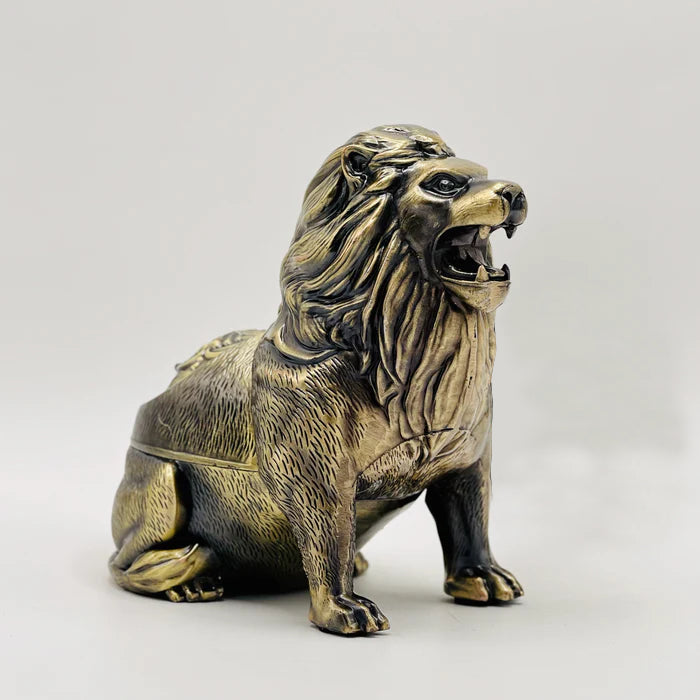 Idol Of Brass King Lion Ash Tray