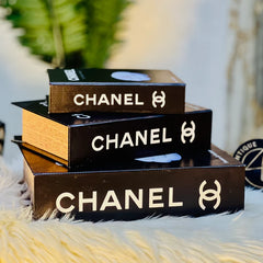 Premium Quality Chanel Book Decor (Set Of 3)