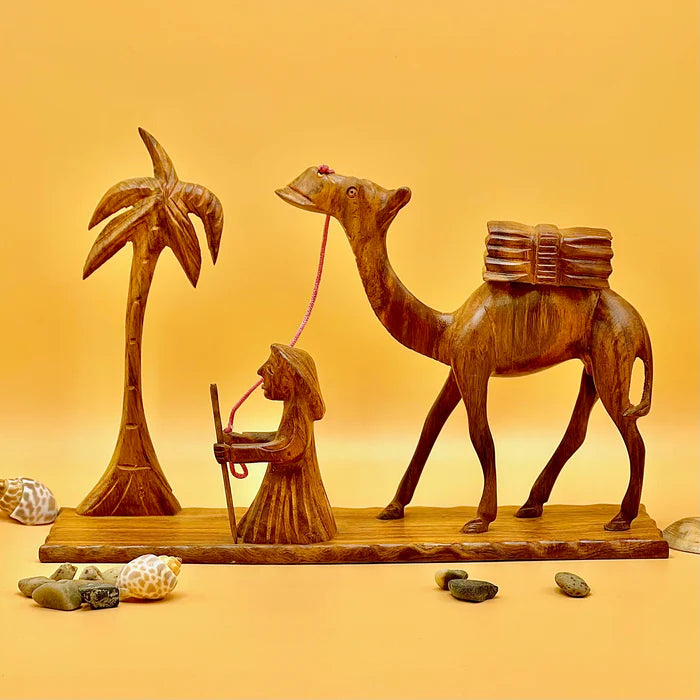 Handcrafted Desert Scene Sculpture