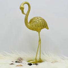 Golden Flamingo Statue (1 Pc)