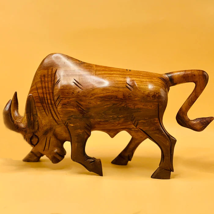 Handcrafted Bull Sculpture