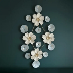 3D Metallic Bloom Wall Hanging