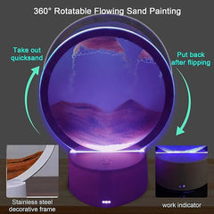 3D Quicksand Painting LED Table Lamp