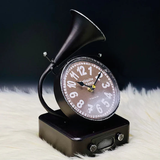 Gramophone Desktop Clock