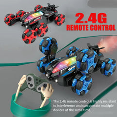 2.4GHz Remote & Watch Control 6 Wheels Stunt Spray Car