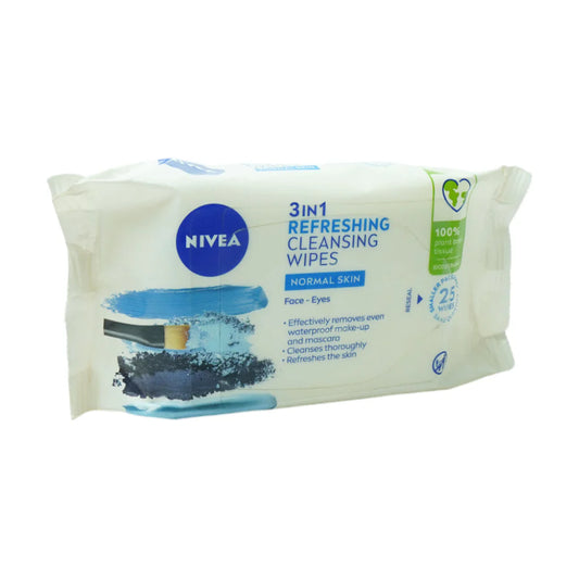 NIVEA BIODEGRANDABLE CLEANSING WIPES NORMAL 25S