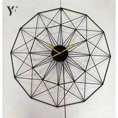 Stroke Metal Wall Clock