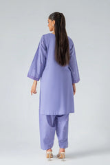 2-PC EMBROIDERED LAWN SHIRT WITH PLAIN TROUSER