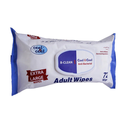 COOL & COOL ADULT WIPES 40S