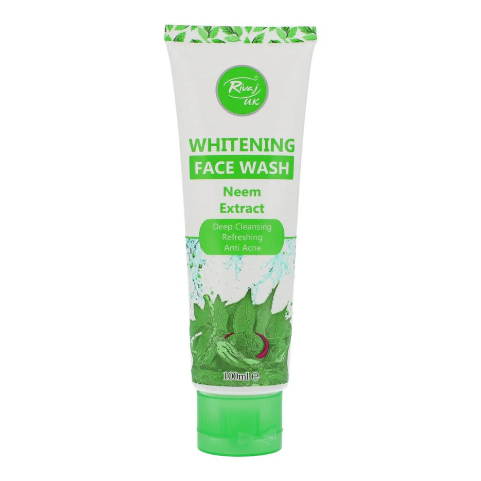 RIVAJ NEEM EXTRACT WHITENING FACE WASH 100 MLc