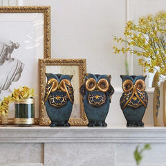 Cabinet Crafts Creative Owl Ornament (Set Of 3)