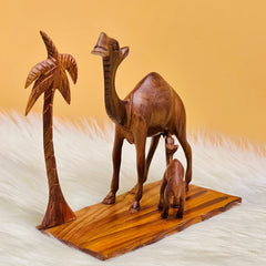 Wooden Camel Heritage Sculpture