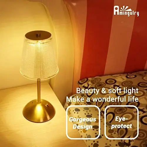 Bedside Crystal Table Lamp With Touch Control