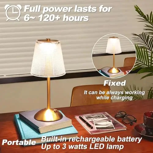 Bedside Crystal Table Lamp With Touch Control