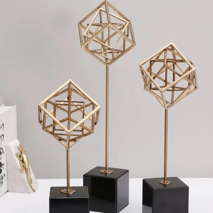 Gold Square Ornament