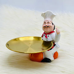 Creative Kitchen Chef Character Storage Decor