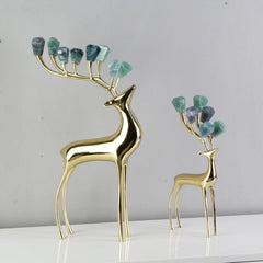 Bronze Deer ē Quartz Stone