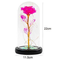 Artificial Fairy LED Dome Rose Decor