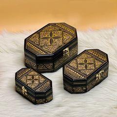 Mesmerising Naqshi Art Jewellery Box (Set Of 3)