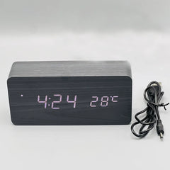 Studio Desk LED Clock (Time, Date & Temperature Display)