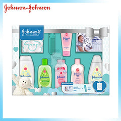 JOHNSONS BABY SHOWER GIFT SET GENTLY HAPPINESS 8PC