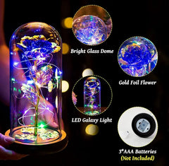 Artificial Fairy LED Dome Rose Decor