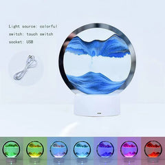 3D Quicksand Painting LED Table Lamp