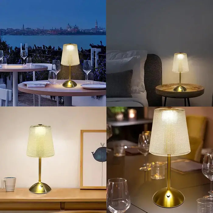 Bedside Crystal Table Lamp With Touch Control