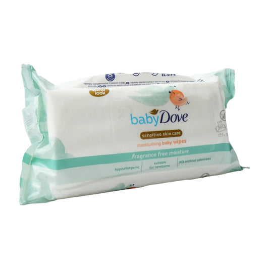 DOVE BABY WIPES SENSITIVE FRAGRANCE FREE MOISTURE 50S