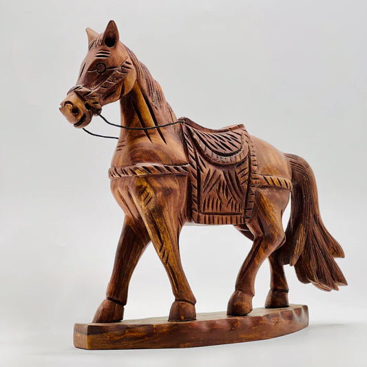 Sheesham Wood Horse Sculpture