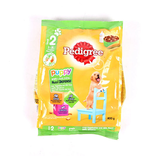 PEDIGREE DOG FOOD PUPPY LIVER VEGETABLE & MILK 400 GM