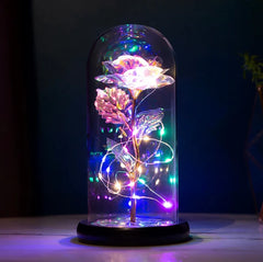 Artificial Fairy LED Dome Rose Decor