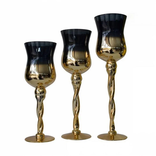 Vine Glass Style Decor (Set Of 3)