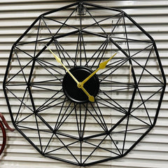 Stroke Metal Wall Clock